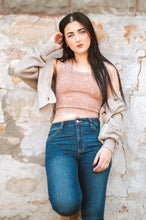 Load image into Gallery viewer, Round Neck Ribbed Long Cami
