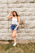 Load image into Gallery viewer, Zenana Distressed Cuffed Raw Hem Denim Shorts Maylin
