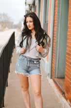 Load image into Gallery viewer, Button Closure Denim Hooded Jacket
