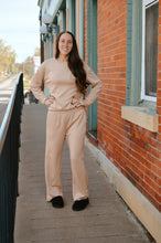 Load image into Gallery viewer, Mock Neck Wide Leg Drawstring Set
