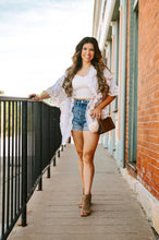 Load image into Gallery viewer, Floral Ruffle Oversized Shirt
