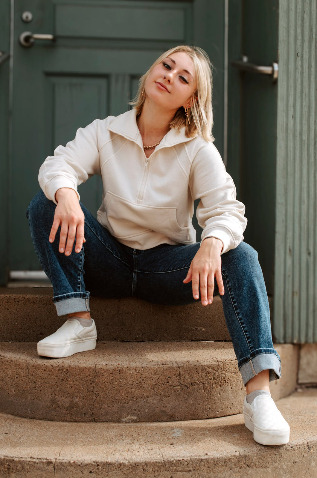 1/2 Zip Scuba Sweatshirt