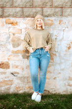 Load image into Gallery viewer, Washed Terry Exposed Seam Sweatshirt
