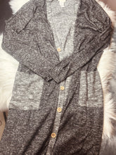 Load image into Gallery viewer, Black Washed Cardigan
