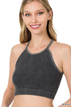 Load image into Gallery viewer, Washed Ribbed Seamless Cropped Cami
