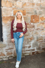 Load image into Gallery viewer, Solid Ribbed U Neck Top
