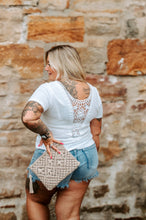 Load image into Gallery viewer, Knit V Neck Diamond Cut Out Top

