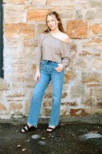 Load image into Gallery viewer, Off The Shoulder Crop Sweatshirt
