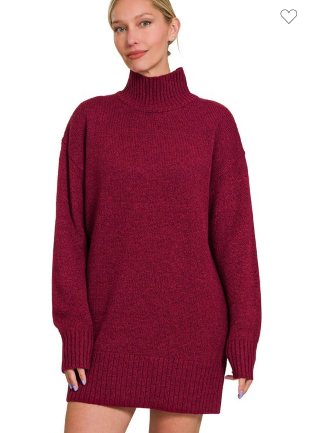 Wine Sweater Dress