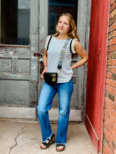 Load image into Gallery viewer, Stripe Contrast Ruffle Trim Tank
