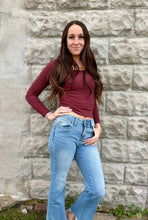 Load image into Gallery viewer, Solid Ribbed U Neck Top
