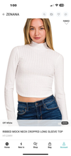 Load image into Gallery viewer, Ribbed Layering Crop Top
