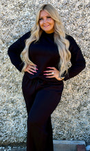 Load image into Gallery viewer, Mock Neck Wide Leg Drawstring Set
