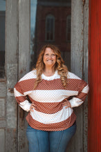 Load image into Gallery viewer, Polka Dot Color Block Long Sleeve
