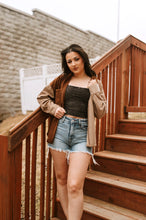 Load image into Gallery viewer, Color Block Corduroy Shacket
