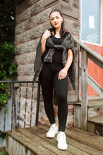 Load image into Gallery viewer, Black Ribbed Onsie
