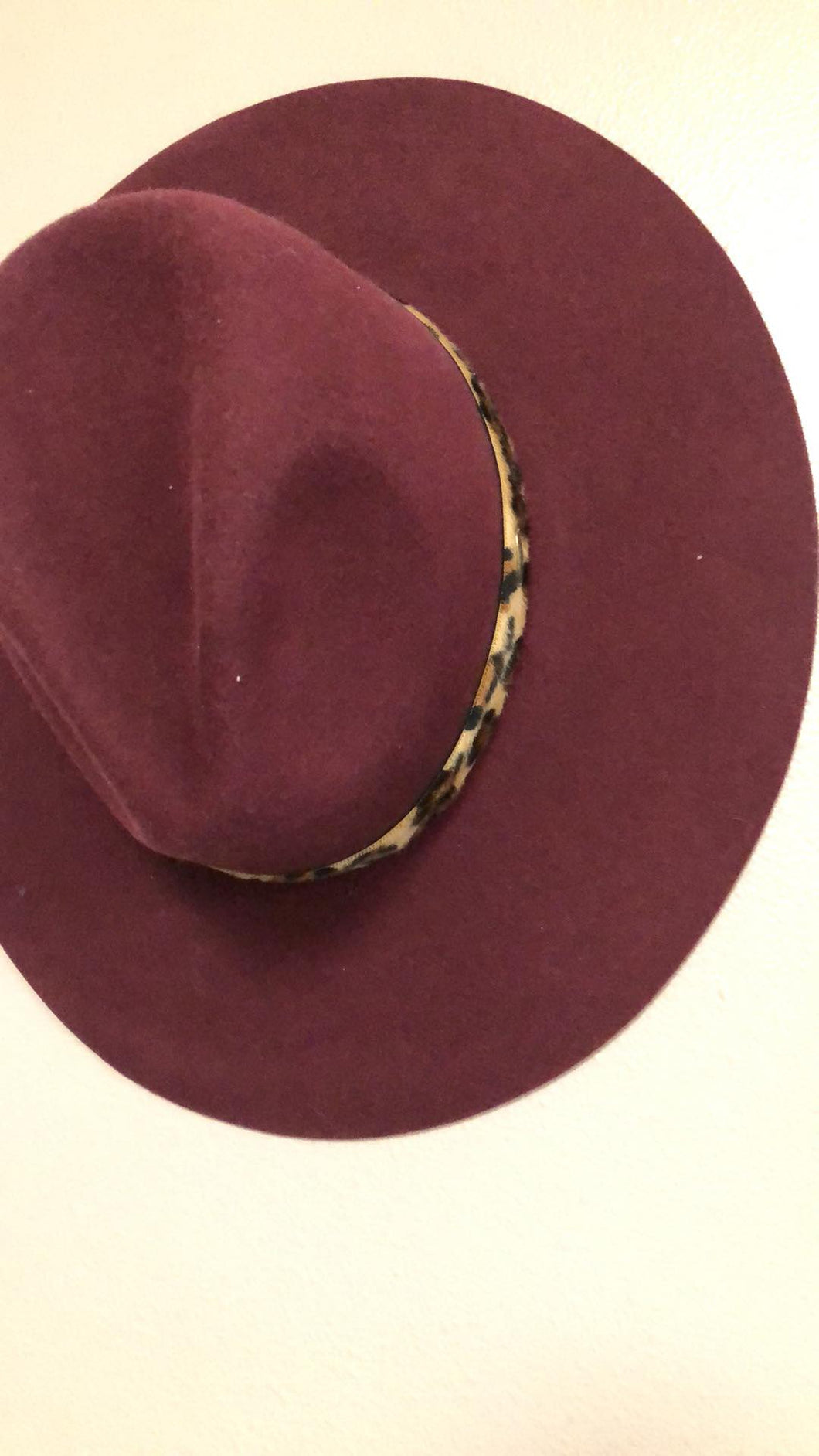 Hat -C.C. With Cheetah Accent
